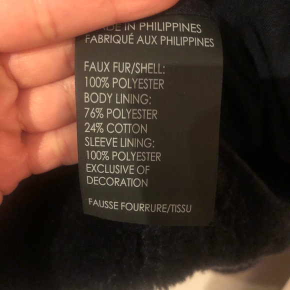 NWT! CLUB MONACO FAUX FUR JACKET - Picture 4 of 5